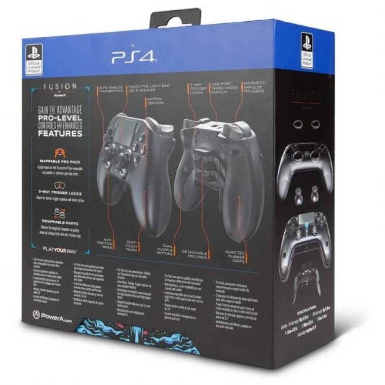 Power A Fusion Pro Mando Inalámbrico Negro PS4/PC