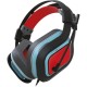 Gioteck HC-9 Auriculares Estéreo con Cable Rojo/Azul Multiplataforma