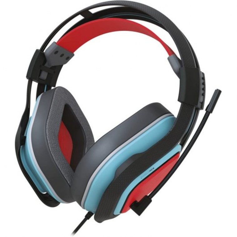 Gioteck HC-9 Auriculares Estéreo con Cable Rojo/Azul Multiplataforma