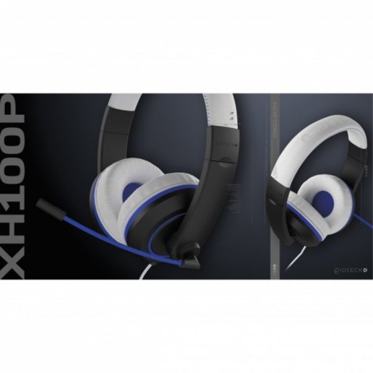 Gioteck XH100 Auriculares Gaming Multiplataforma Blanco/Azul