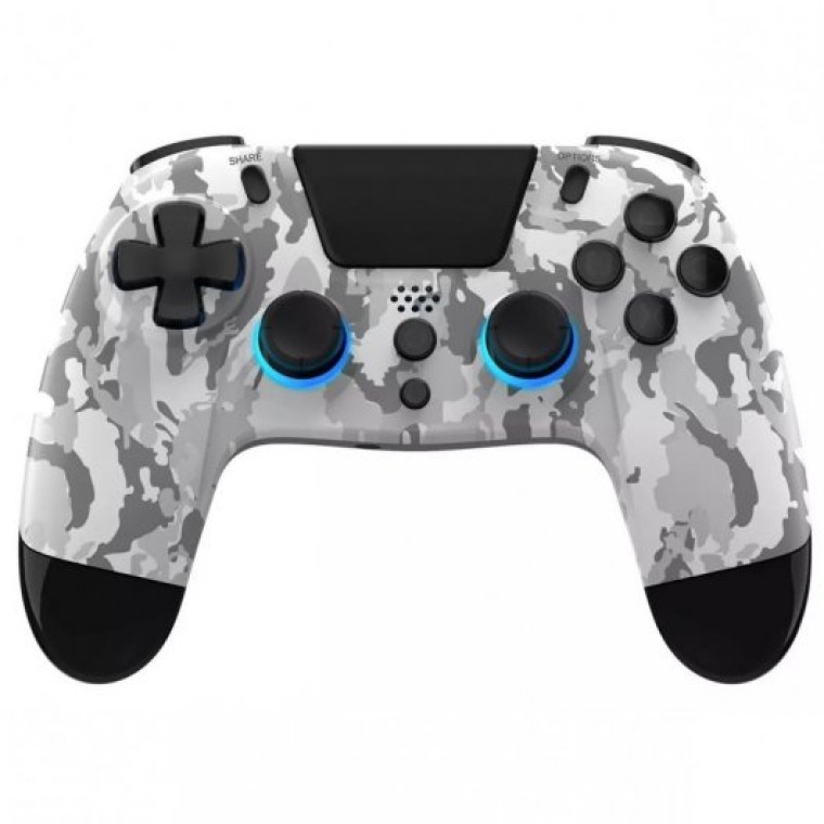 Gioteck VX-4+ Mando Inalámbrico LED Camuflaje Blanco para PS4