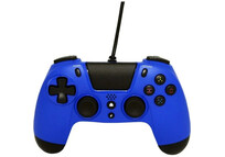 Gioteck VX4 Mando con Cable Azul para PS4/PC