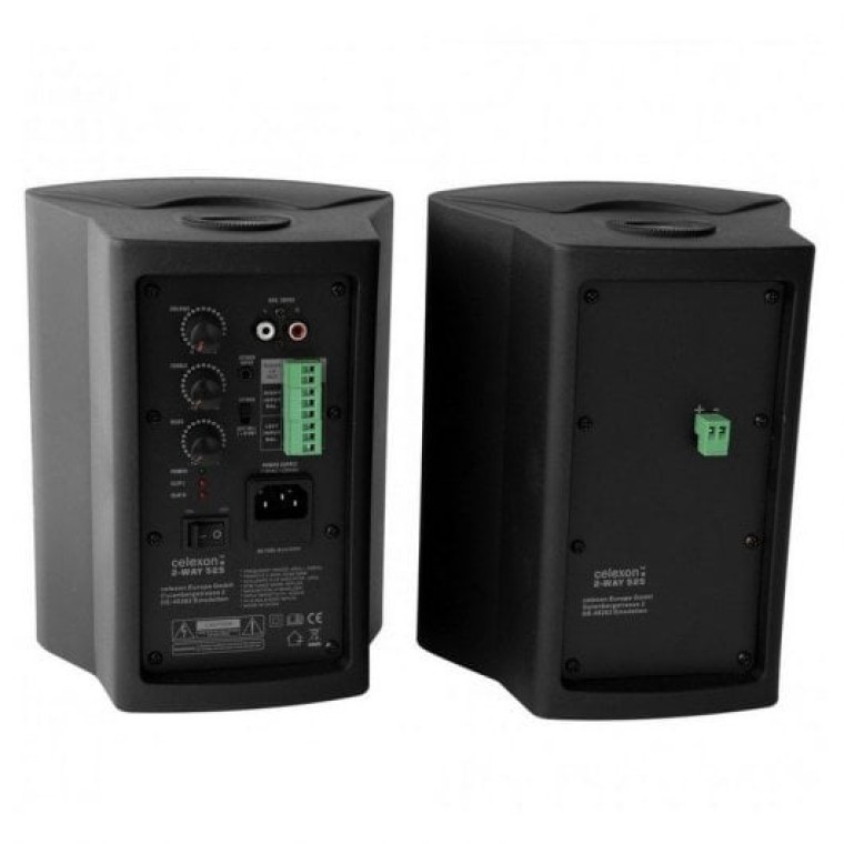 Celexon 525-B Altavoces Activos de 2 Vías 60W Negros