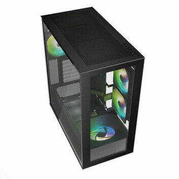 Torre PC Torre Sharkoon Rebel C60 ATX/Micro ATX/Mini-ITX Vidrio Templado Negro Gaming Torre PC Torre Sharkoon Rebel C60 ATX/Micro ATX/Mini-ITX Vidrio Templado Negro Gaming