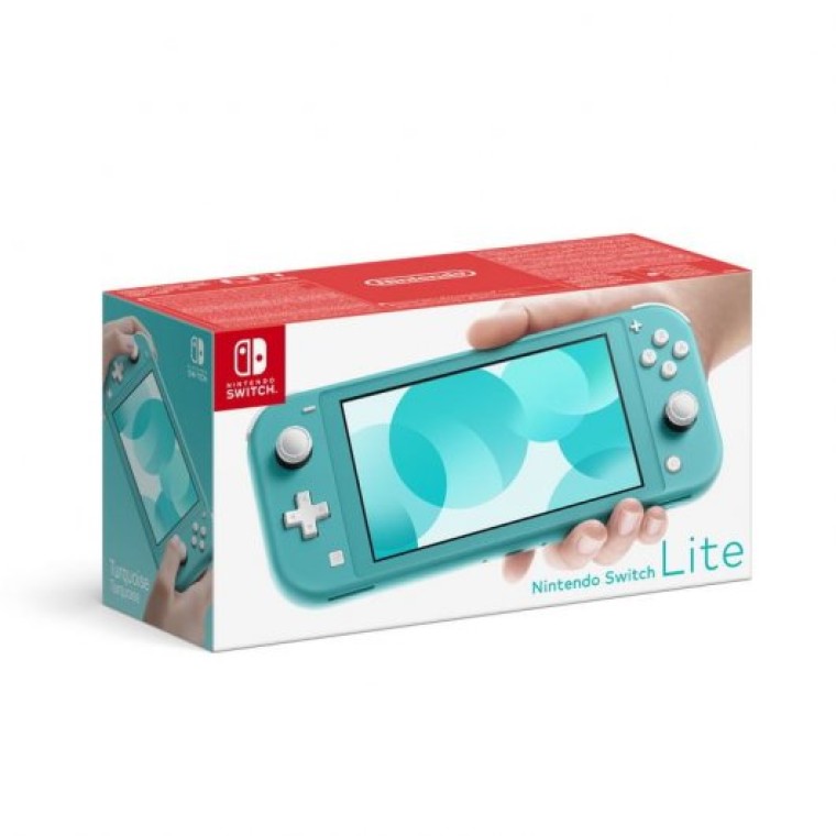 Nintendo Switch Lite Azul Turquesa + BigBen Funda de Transporte Rígida Rabbit