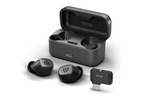 Epos GTW 270 Hybrid Auriculares Inalámbricos Negros con Acústica Cerrada y Adaptador