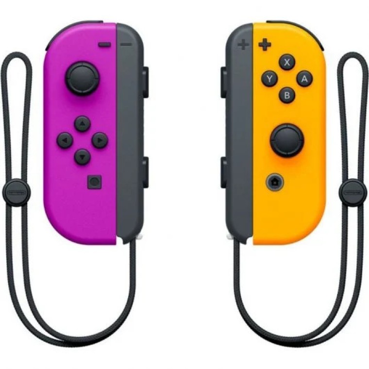 Nintendo Switch Joy-Con Set Izquierda/Derecha Morado Neón/ Naranja Neón