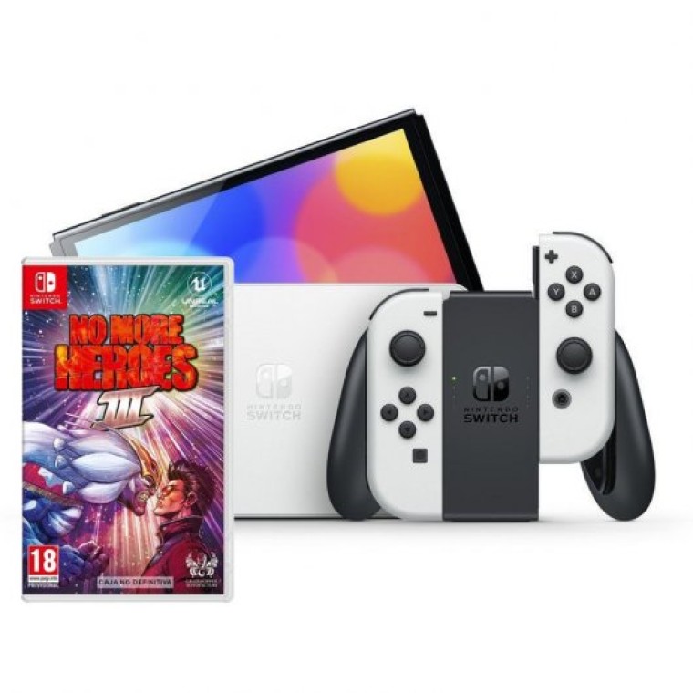 Nintendo Pack Switch OLED Blanca + No More Heroes 3