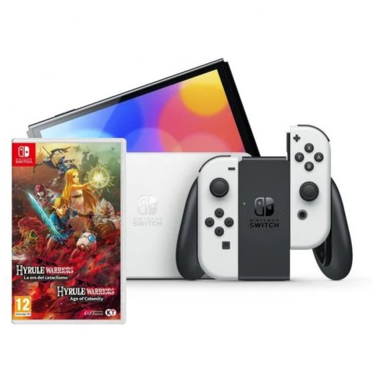 Nintendo Pack Switch OLED Blanca + Hyrule Warriors: La Era del Cataclismo