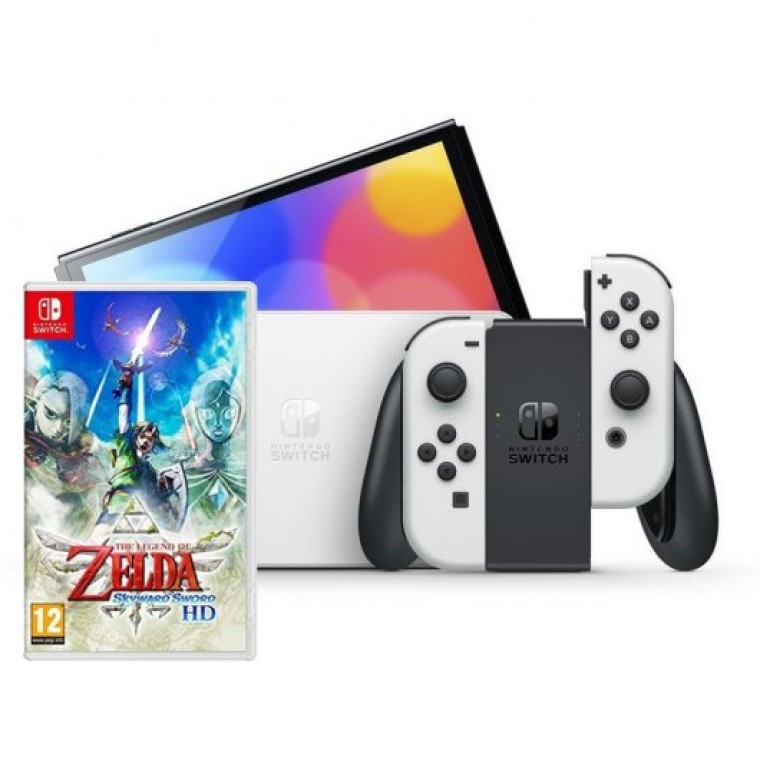 Nintendo Pack Switch OLED Blanca + The Legend of Zelda: Skyward Sword HD