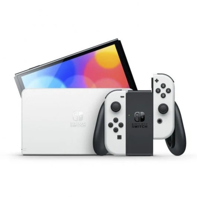 Nintendo Switch OLED Blanca + Harvestella