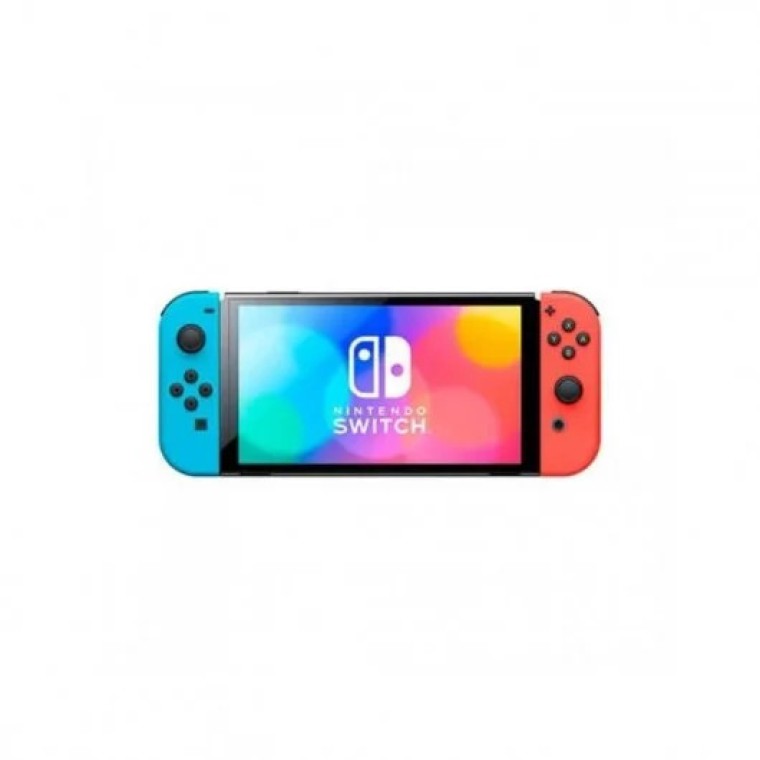 Nintendo Pack Switch OLED Azul Neón/Rojo Neón + Hyrule Warriors: La Era del Cataclismo