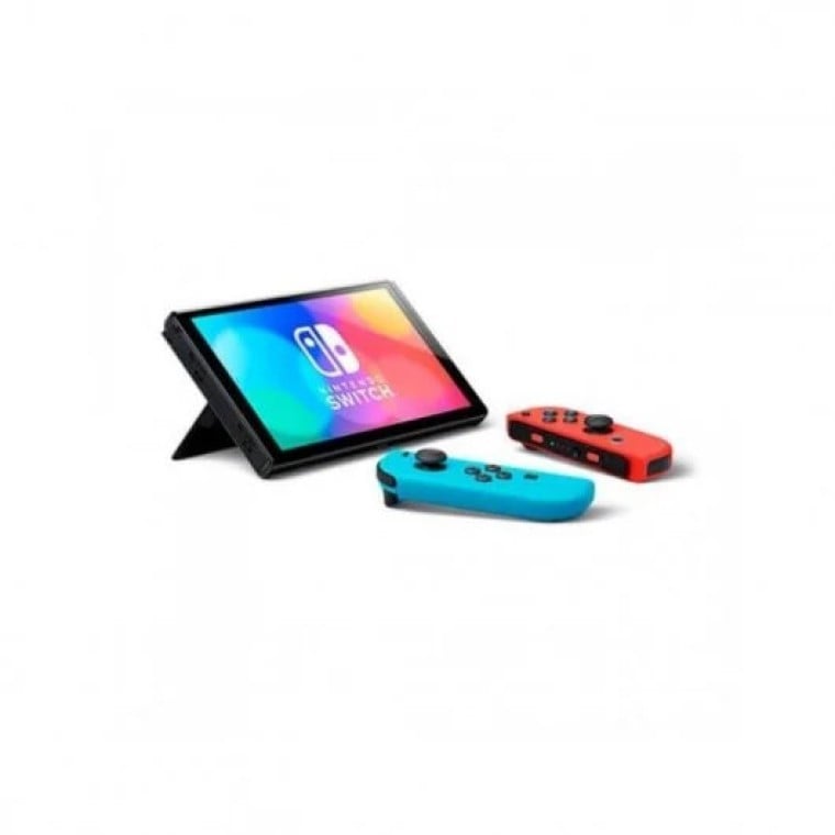 Nintendo Switch OLED Azul Neón/Rojo Neón + Mario Golf Super Rush