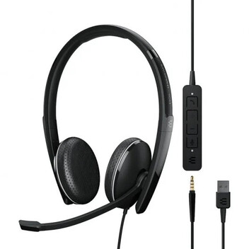Epos Sennheiser Adapt 165 USB II Auriculares USB/Jack 3.5mm Negros Epos Sennheiser Adapt 165 USB II Auriculares USB/Jack 3.5mm Negros