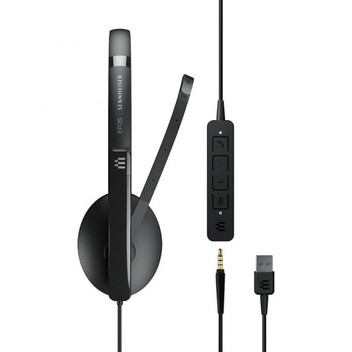 Epos Sennheiser Adapt 165 USB II Auriculares USB/Jack 3.5mm Negros Epos Sennheiser Adapt 165 USB II Auriculares USB/Jack 3.5mm Negros