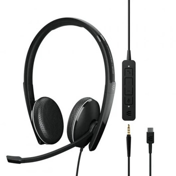 Epos Sennheiser Adapt 165 USB-C II Auriculares Supraurales Binaurales Optimizados para UC Negros Epos Sennheiser Adapt 165 USB-C II Auriculares Supraurales Binaurales Optimizados para UC Negros