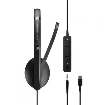 Epos Sennheiser Adapt 165 USB-C II Auriculares Supraurales Binaurales Optimizados para UC Negros Epos Sennheiser Adapt 165 USB-C II Auriculares Supraurales Binaurales Optimizados para UC Negros