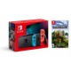 Nintendo Pack Switch Azul Neón/Rojo Neón + Minecraft: Nintendo Switch Edition