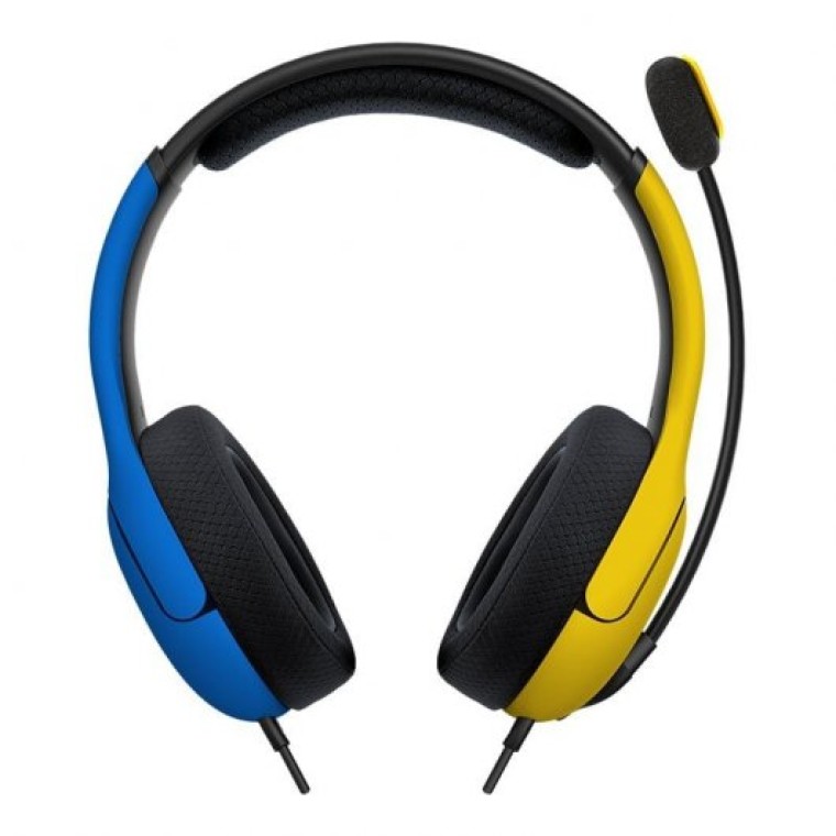 Nintendo Switch Azul Neón/Rojo Neón V3+PDP LVL40 Auriculares Gaming Amarillo/Azul