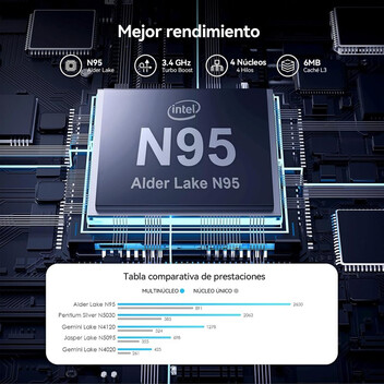 Portátil Vanwin 16 Intel Alder Lake N95/16GB/512GB SSD/15.6"