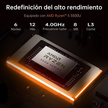 Portátil Vanwin NS215R-RTT 15.6" AMD Ryzen 5 5500U 16GB 512GB SSD FullHD Windows 11 Pro