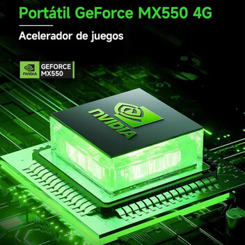 Portátil DU71 Intel Core N95 16GB 512GB SSD NVIDIA GeForce MX550 17.3" FHD Gris
