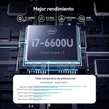 Portátil Vanwin GLX257KU Intel Core i7-6600U 16GB 512GB SSD NVIDIA MX330 15.6" FHD Gris