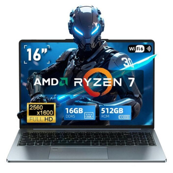 Portátil Vanwin NS316 16" AMD Ryzen 7 7735HS 16GB 512GB SSD Radeon 680M WiFi 6 Huella