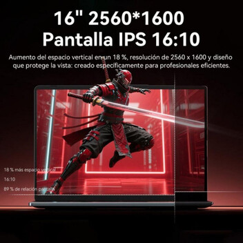 Portátil Vanwin NS316 16" AMD Ryzen 7 7735HS 16GB 512GB SSD Radeon 680M WiFi 6 Huella