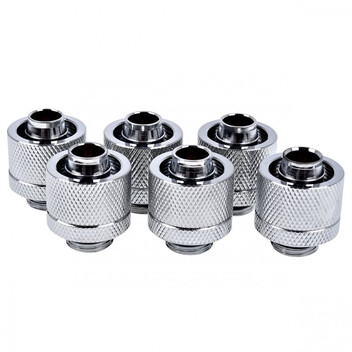 Alphacool Eiszapfen Pack 6 Racores de Compresión G1/4 16/10mm Cromado Alphacool Eiszapfen Pack 6 Racores de Compresión G1/4 16/10mm Cromado