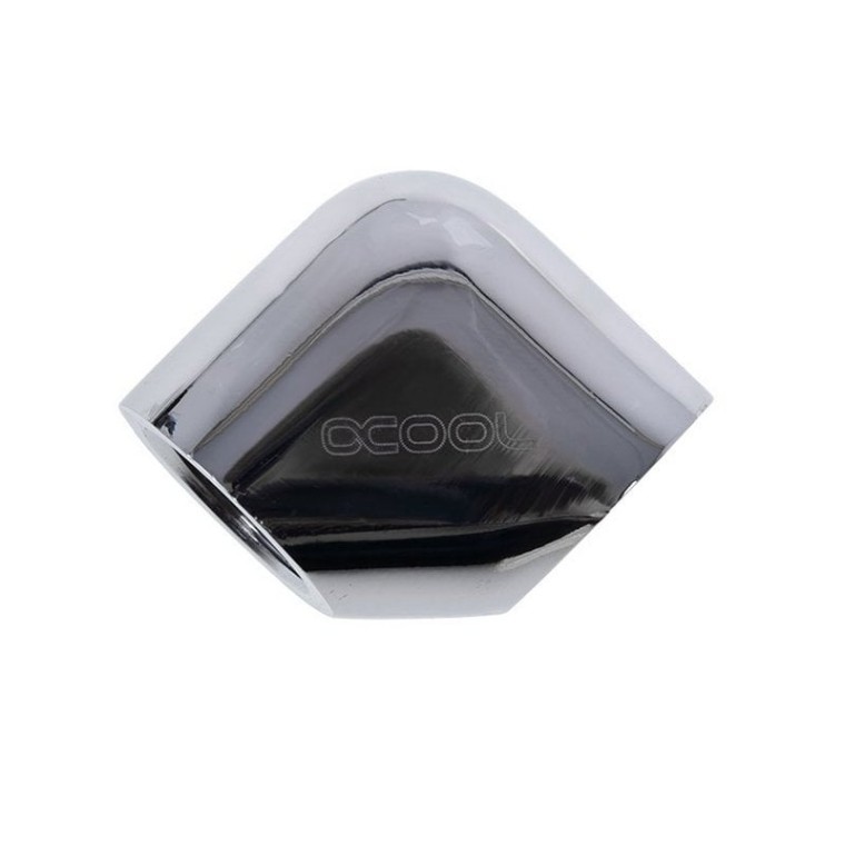 Alphacool 17259 Adaptador de Montaje Fijo 90 Grados G1/4 Cromado