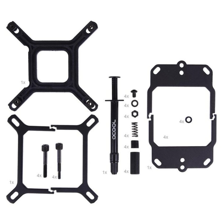 AlphaCool Eisbaer Extreme Liquid CPU Cooler 280 Kit de Refrigeración Líquida Negro