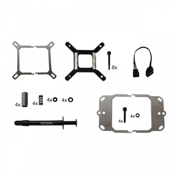 Alphacool Eisblock XPX Aurora Edge Plexi Chrome Digital RGB Water Block Alphacool Eisblock XPX Aurora Edge Plexi Chrome Digital RGB Water Block