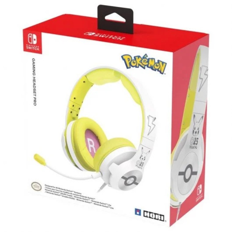 Hori Pro Pikachu Pop Auriculares Gaming para Nintendo Switch