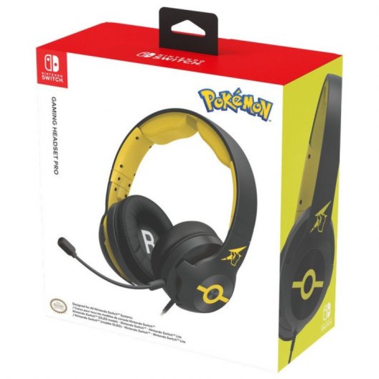 Hori Pro Pikachu Cool Auriculares Gaming para Nintendo Switch