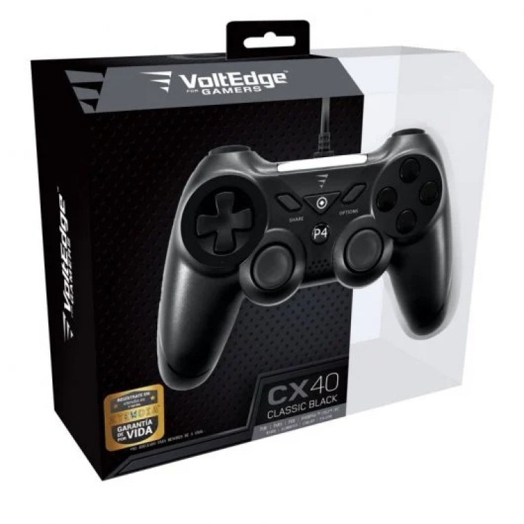 VoltEdge CX40 Mando Classic Black para PS4/PS3/PC