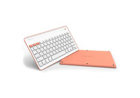 SilverHT Wireless BT Teclado Inalámbrico Naranja y Blanco para Tablets