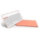 SilverHT Wireless BT Teclado Inalámbrico Naranja y Blanco para Tablets