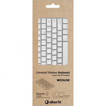 Teclado Wireless Silver HT Colors Edition Blanco