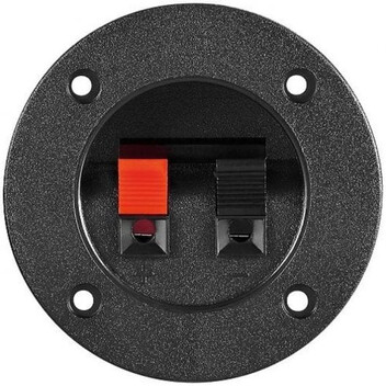 Goobay Conjunto de 2 Bornes para Altavoz Redondo Negro Goobay Conjunto de 2 Bornes para Altavoz Redondo Negro