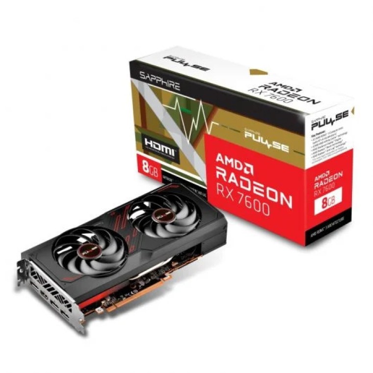 Sapphire Pulse AMD Radeon RX 7600 Gaming 8GB GDDR6