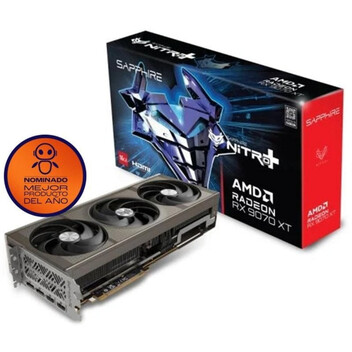 Tarjeta Gráfica Sapphire NITRO+ AMD Radeon RX 9070 XT Gaming OC 16GB GDDR6 FSR 4