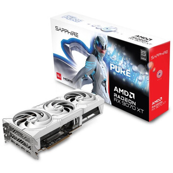 Tarjeta Gráfica Sapphire PURE AMD Radeon RX 9070 XT 16GB GDDR6 FSR 4