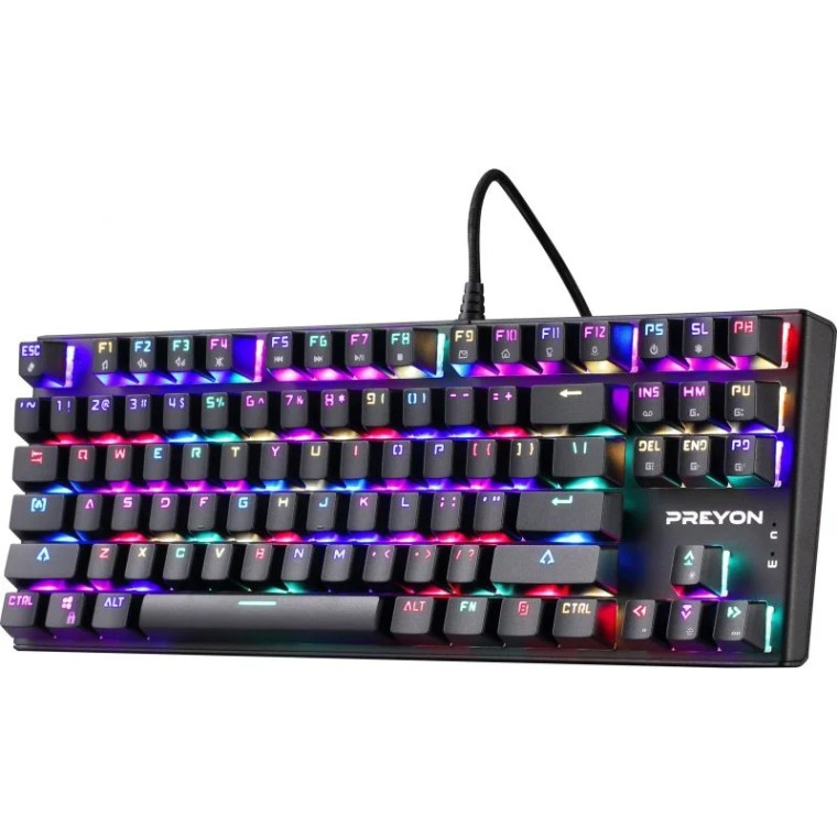 Preyon Blue Blitz Claw Teclado Mecánico Gaming RGB Switch Gateron Blue