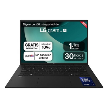 Portátil LG Gram 14Z90T 14″ Intel Core Ultra 7 32GB 1TB SSD Windows 11 Pro AI Chat On-Device