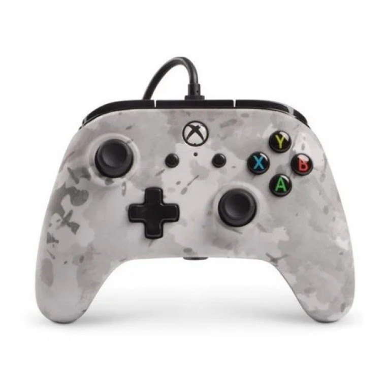 Power A Mando Camo Snow con Cable para Xbox One