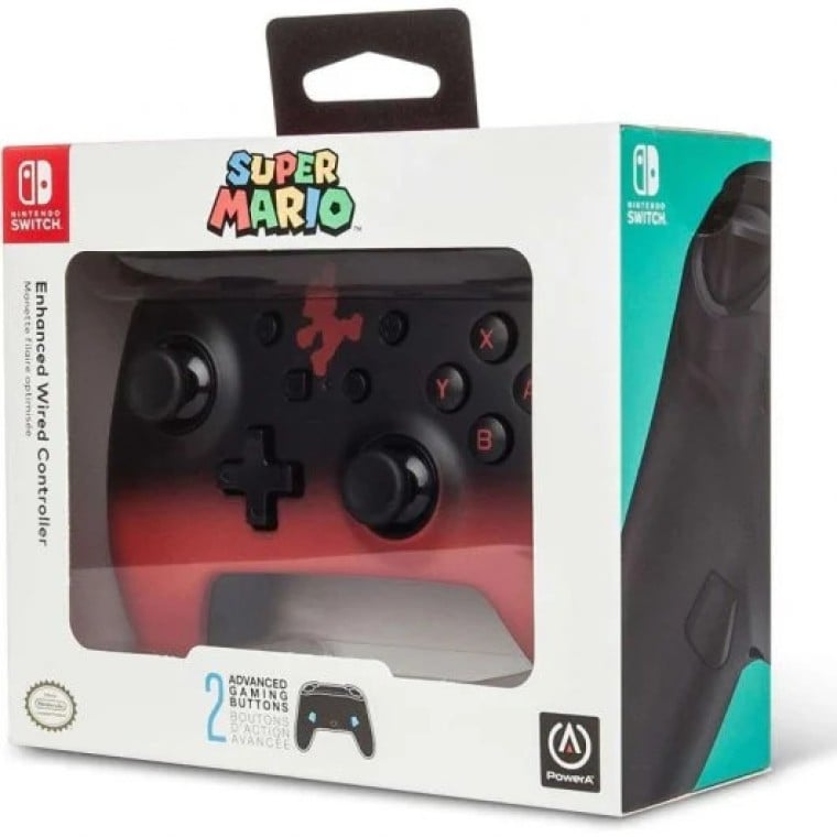 PowerA 1513568-01 Gamepad USB Super Mario para Nintendo Switch