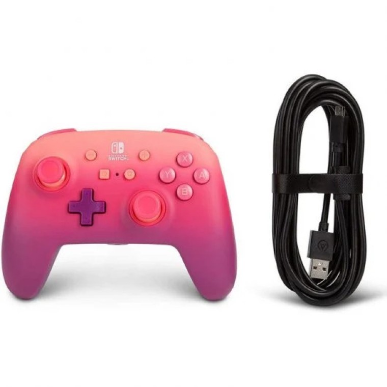 Power A Mando con Cable Fucsia para Nintendo Switch