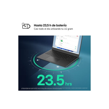 Portátil LG Gram 16Z90RU-G.AA55B 16″ Intel Core i5-1334U 16GB 512GB SSD IPS WQXGA 1,2kg Win11