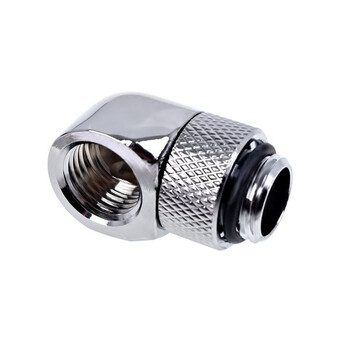 Alphacool L-Conector Giratorio G1/4 Rosca Exterior a G1/4 Rosca Interior Cromo